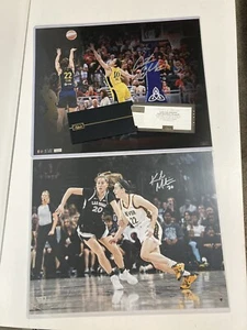 5/ 122 PANINI CAITLIN CLARK AUTOGRAPHED 16X20 PHOTOGRAPH Kate Martin Signed - Picture 1 of 16