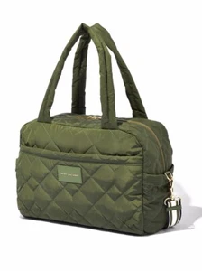 Marc Jacobs Quilted Nylon Medium Weekender Travel Bag Dark Green New ML2306591 - Picture 1 of 14