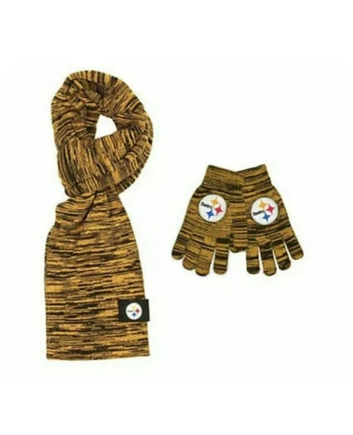 Pittsburgh Steelers Color Blend Scarf And Glove Set for Women Cover