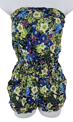 Pantalones cortos para mujer Junior Rue 21 floral sin tirantes medianos cintura elástica Foto 1 de 4