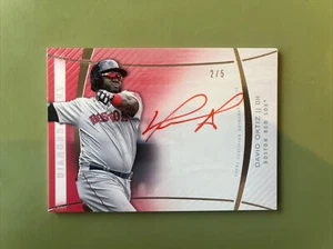 2017 Topps Diamond Icons David Ortiz Red Ink Auto /5 Boston Red Sox - Picture 1 of 2