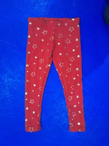 Wonder Nation Girl's Red Pants with Gold Stars pattern - Youth Size M (7/8) - Picture 1 of 3