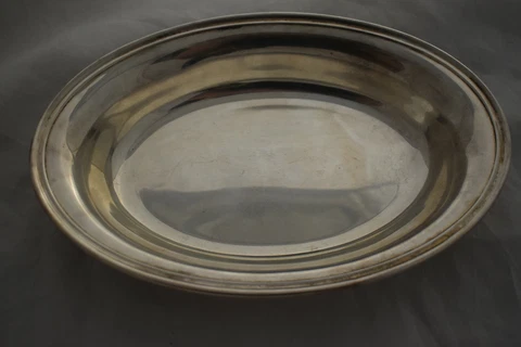 Vtg Gorham Sterling Silver 925 Puritan Vegetable Bowl Lid Monogram 400 grams 1pc Cover
