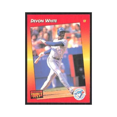 1992 Triple Play Devon White Blue Jays #240 - Image 1 of 3