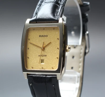 "NEAR MINT" Vintage RADO Diastar 152.0420.3 Tank 27mm Shape Quartz Men's Watch - Image 1 of 4