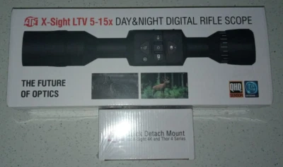 ATN X-Sight LTV 5-15x Day Night Hunting Scope AND Quick Detach Mount==SHIPS FREE - Image 1 of 4
