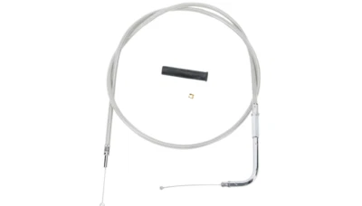 NEW DRAG SPECIALTIES 0650-0305 Stainless Braided Throttle Cable- 47 1/2"-SOFTAIL - Image 1 of 2