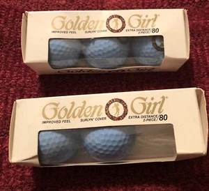 Vintage Golden Girl golf balls Surlyn cover 5 Balls RAM extra distance- Open Box - Picture 1 of 4