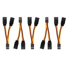 5 Pcs Jr/Futaba   1 To 2 Y Harness Leads Splitter Cable Male To Female1770