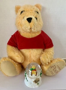 Disney Store 2002 Edizione Limitata Winnie The Pooh Orso Giunto Mini Globo Neve - Foto 1 di 4