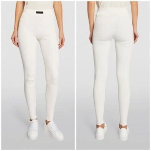 Legging Fear of God Essentials Cloud Dancer tiro alto acanalado marfil talla XXL - Imagen 1 de 16