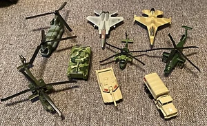 8 x MAISTO Military Die Cast 1/64 Vehicles ~ Tanks - Choppers ~FREE SHIPPING ~ - Picture 1 of 3