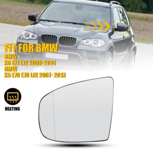 Left Side Mirror Glass for BMW X5 X6 / E70 E71 E72 with Auto Dimming Driver EPK - Picture 1 of 14