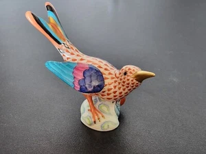 Herend Colibri Hummingbird VHR Rust Fishnet Hand-Painted W/24k Gold Accents 5111 - Picture 1 of 4