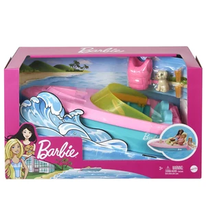 BARBIE DOLL BOAT with Accessories, Floats in Water - Picture 1 of 7