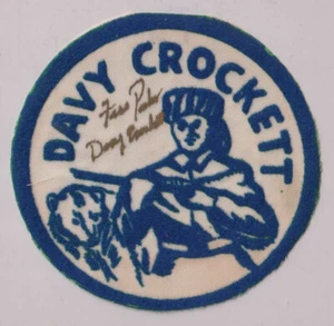 E0370: Calcomanía FIRMADA Fess Parker, Davy Crockett - Imagen 1 de 1