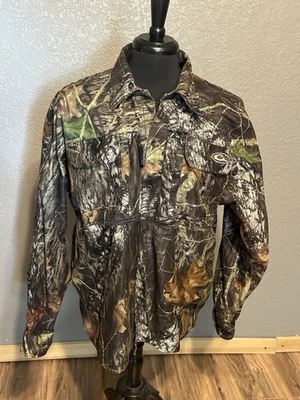 Drake Waterfowl Systems XL Camo Button Up Shirt Hunting Duck Pockets Camping - Image 1 of 4