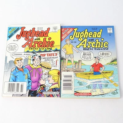 Лот из 2 журналов Jughead с Archie Digest библиотека Archie Digest в мягкой обложке - Изображение 1 из 4