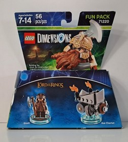 LEGO Dimensions Lord of the Rings Gimli Fun Pack Set 71220 Age 7-14/56 Pcs 2015