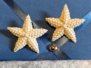 PENDIENTES RICHARD KERR BLANCO NEVADO CLIP EN ESTRELLA CRISTAL 2" - Imagen 1 de 6