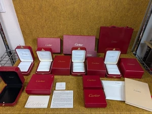 LOTTO deterioramento Cartier ANELLO scatola set gioielli custodia 300130925 YZ - Foto 1 di 24