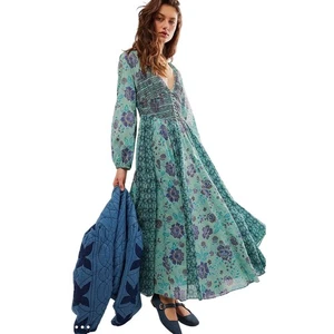 Free People A New Way Maxikleid türkis Kombi Größe Medium - Bild 1 von 3