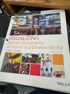 Visualizing Human Geography At Home in a Diverse World Third Edition - Very Good - Imagen 1 de 6