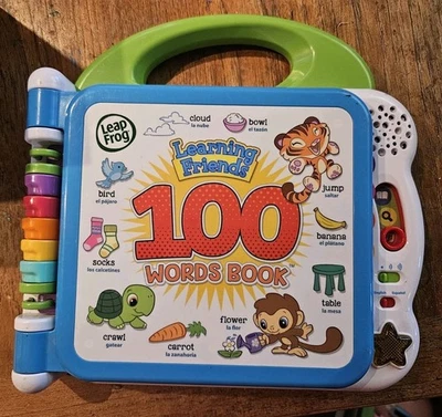 Leap Frog Learning Friends - 100 Words Book. English and Spanish Great condition - Image 1 of 4
