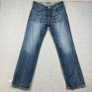 Buckle BKE Black Fit No 9 Bootcut Jeans 31x32 Men Blue Pants Cotton Thick Stitch - Picture 1 of 9