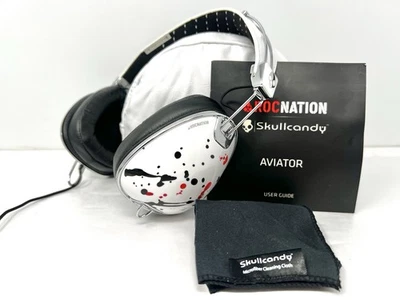 Raro Edición Limitada SKULLCANDY ROC NATION AVIATOR ¡Auriculares Edición The Ting Tings! - Imagen 1 de 4