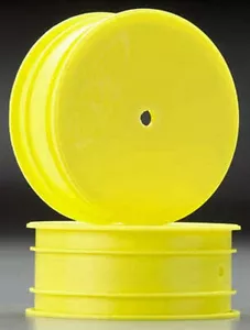 DE Racing DER-SB-LFY Speedline Buggy Wheels Losi 22 Front Yellow - Picture 1 of 1