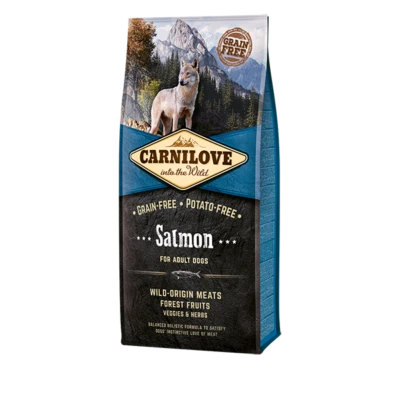 Carnilove Adult Dog Dry Food Grain-Free & Potato-Free 12KG Large Bag - Salmon