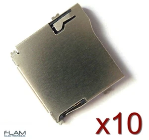 10x Socket slot connecteur à souder Micro SD type TF card Slot Socket to weld - Zdjęcie 1 z 12