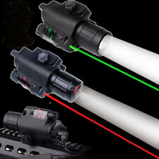 Tactical Combo Red Green Dot Laser Sight LED Flashlight&Remote Switch F20mm Rail