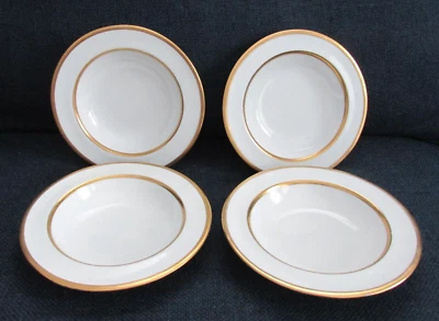 4 Antique Spode Gilman Collamore NYC Gold Trim R2529 Dessert Fruit Bowls c. 1890 - Image 1 of 4
