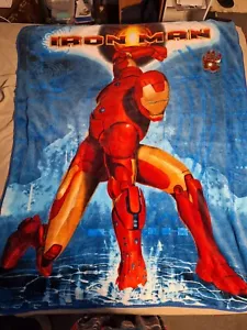 Iron Man Throw Blanket, 2008 MARVEL CINEMATIC UNIVERSE 60x48 - Picture 1 of 10