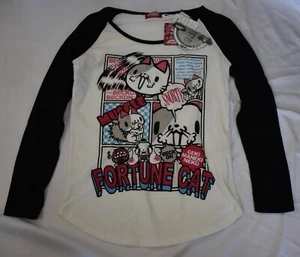 Camiseta Chax Gloomy All Stars Manga Larga Etiquetas M Mori Chack Manekineko Gato - Imagen 1 de 5