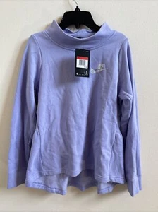 Nike Big Girls Long Sleeves Sweatshirt Purple Size L - Picture 1 of 4