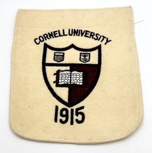 RARE ANTIQUE Cornell University EARLY 1915 Pocket Patch w/Emblem - Very Nice! - Picture 1 of 10