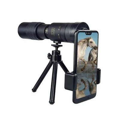 Monocular Telescope Mobile Phone Telephoto Zoom W/Phone Clip & Tripod Tacright - Image 1 of 4