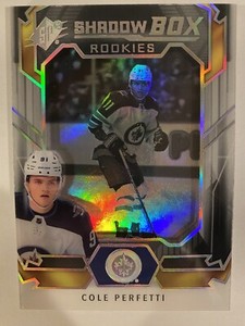 2021-22 Upper Deck SPx Cole Perfetti RC #SB-23 Shadow Box Rookies Winnipeg Jets