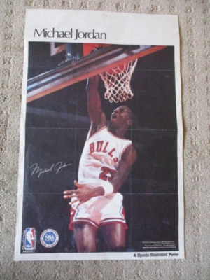 Michael Jordan 1987 Quaker Chewy Granola Sports Illustrated Mini Poster 11" x 17 - Image 1 of 4