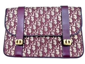 Christian Dior Handtasche Clutch Diorissimo Weinrot Burgundy Vintage Tasche - Imagen 1 de 7