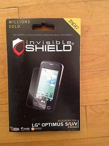 ZAGG Invisible Shield/ Screen Protector for LG Optimus S/U/V Clear - Picture 1 of 6