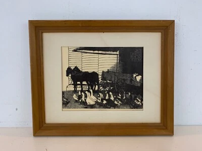 Vintage “Jack Daniel’s Famous Ducks” Framed Engraving by Dan Quest 1843/2000 - Image 1 of 4