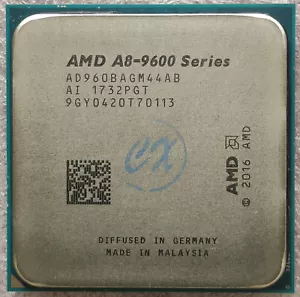 AMD A8-9600 Quad Core ''Bristol Ridge'' Processor 3.1 - 3.4 GHz, FM2, 65W CPU - Picture 1 of 3