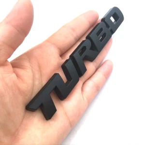 3D TURBO Metal Chrome Logo Sport Car Badge Emblem Decal Sticker Accessories - Picture 1 of 5