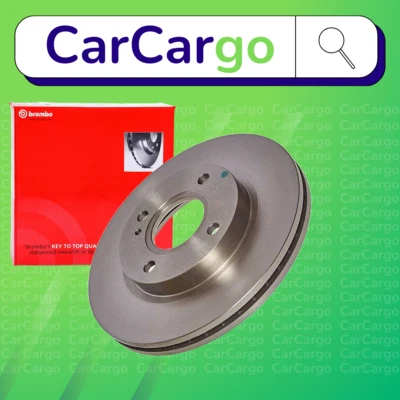 Brembo Vented Front Brake Discs Pair For Ford Fiesta 1.6 2015-2017 258 mm — 第 1/4 张图片