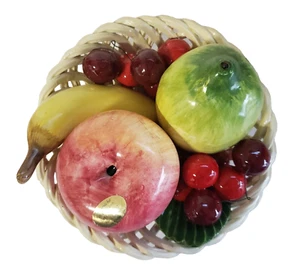 Vintage Bassano Obstschale Herzstück Netzkorb Italien NEUWERTIG - Bild 1 von 6