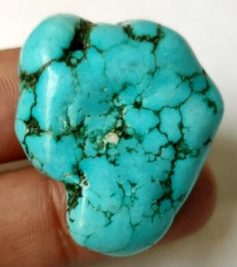 Natural Blue Mountain Turquoise 103.95 Ct. Untreated Rough Loose Gemstone 4 Gift - Picture 1 of 6